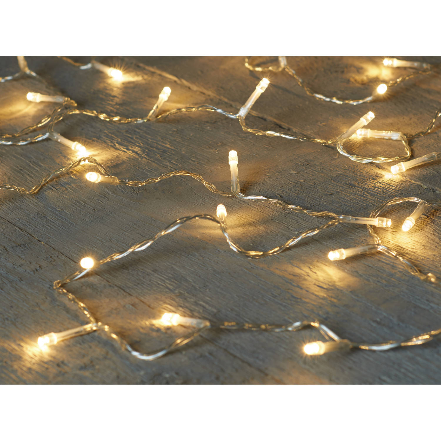 Kerstverlichting Warm Wit Lampjes Cm Lichtsnoer Met Timer