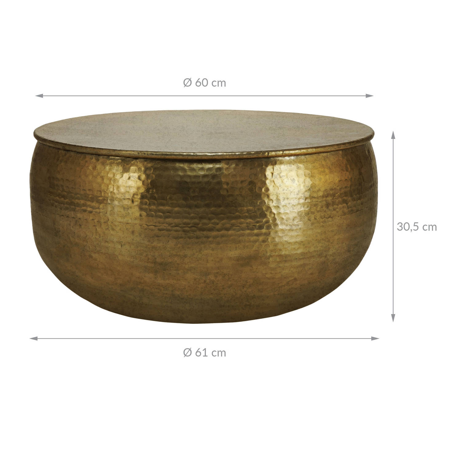 Salontafel X Cm Goud Aluminium Womo Design Blokker