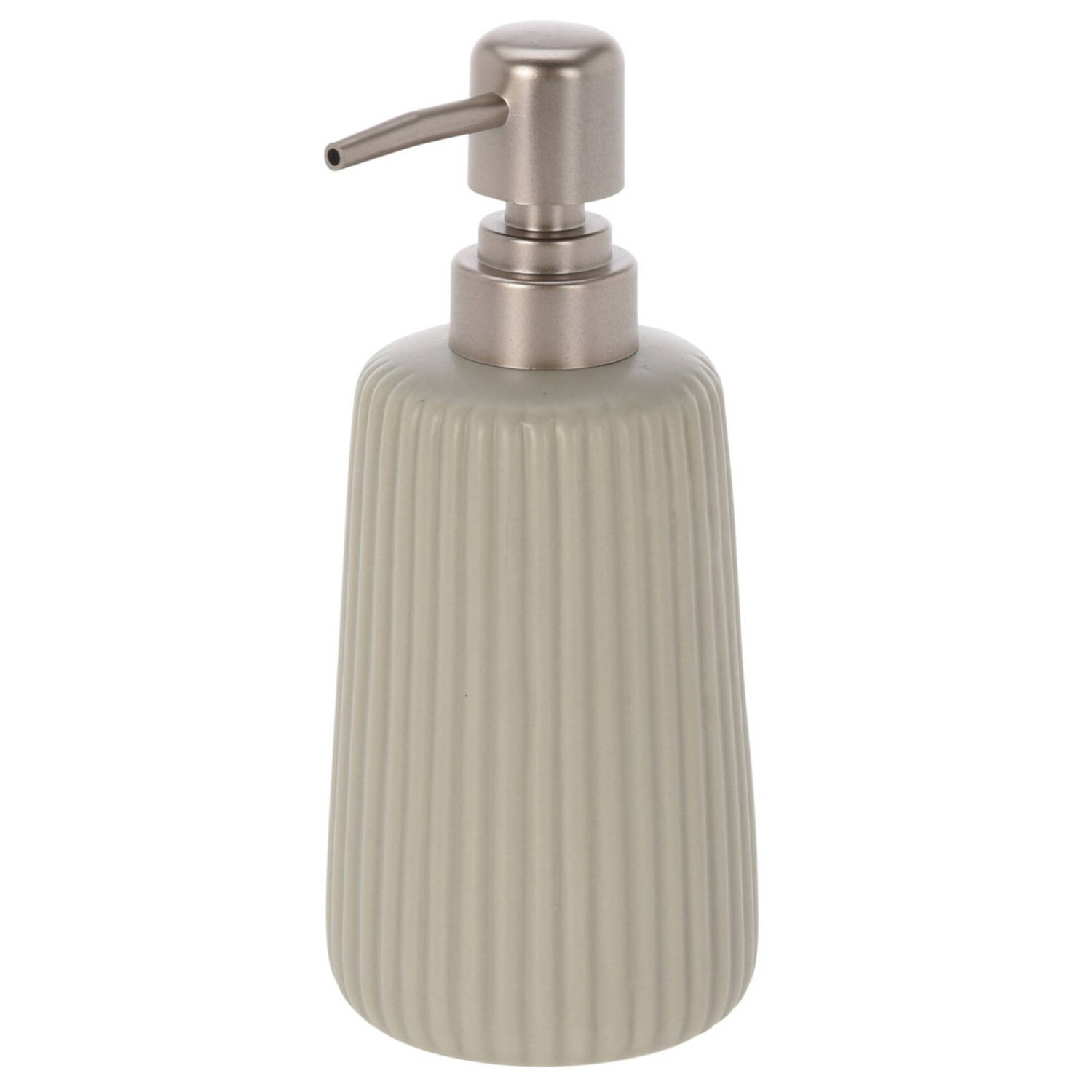 Zeeppompje Zeepdispenser Beige Van Keramiek 300 Ml Zeeppompjes Blokker