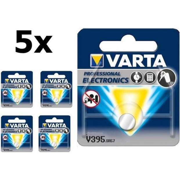 5 Stuks Varta 399 395 G7 SR927W 1 5V 52mAh Knoopcel Batterij Blokker