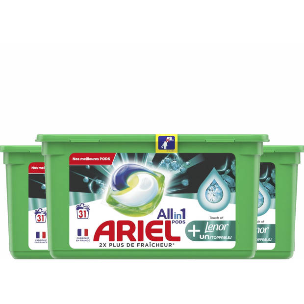 Ariel All In Pods With Touch Of Lenor Unstoppables X Wasbeurten