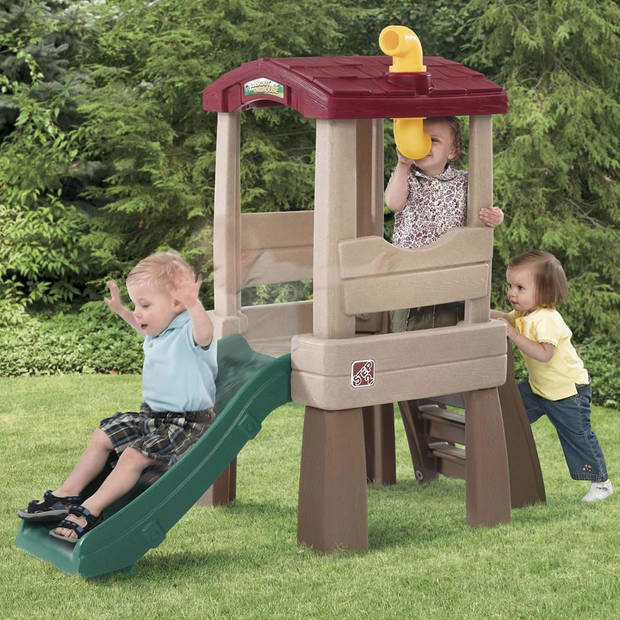 Step2 Lookout Treehouse Speeltoestel met glijbaan Speeltoren van plastic / kunststof voor kleine tuin