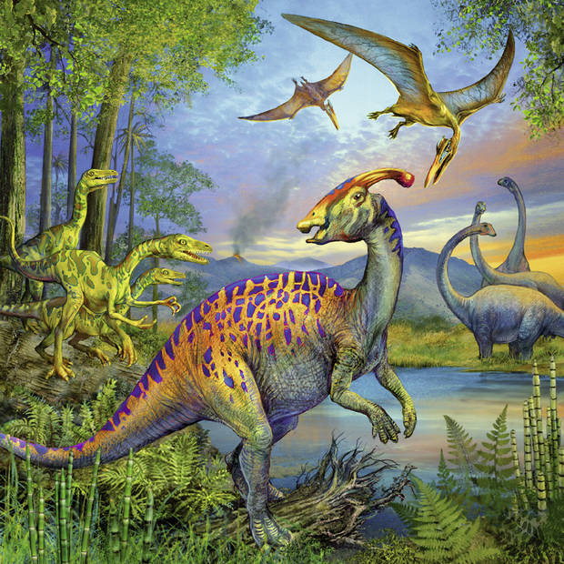 Ravensburger puzzel dinosaurus - 3 x 49 stukjes