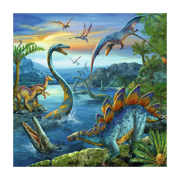 Ravensburger puzzel dinosaurus - 3 x 49 stukjes