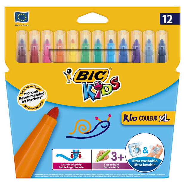 BIC Kids Couleur viltstiften XL - 12 stuks