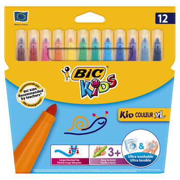 BIC Kids Couleur viltstiften XL - 12 stuks
