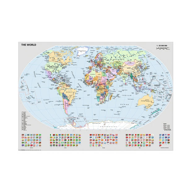 Ravensburger puzzel staatkundige wereldkaart - 1000 stukjes