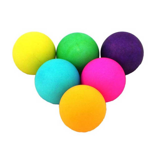 Tafeltennisballen gekleurd