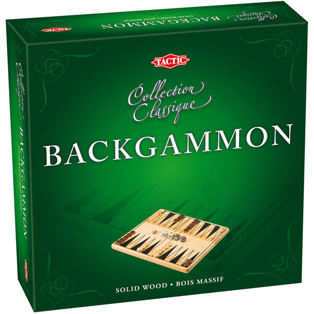 TACTIC Houten Backgammon Box