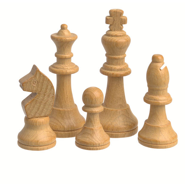 Jumbo schaakspel hout 34-delig