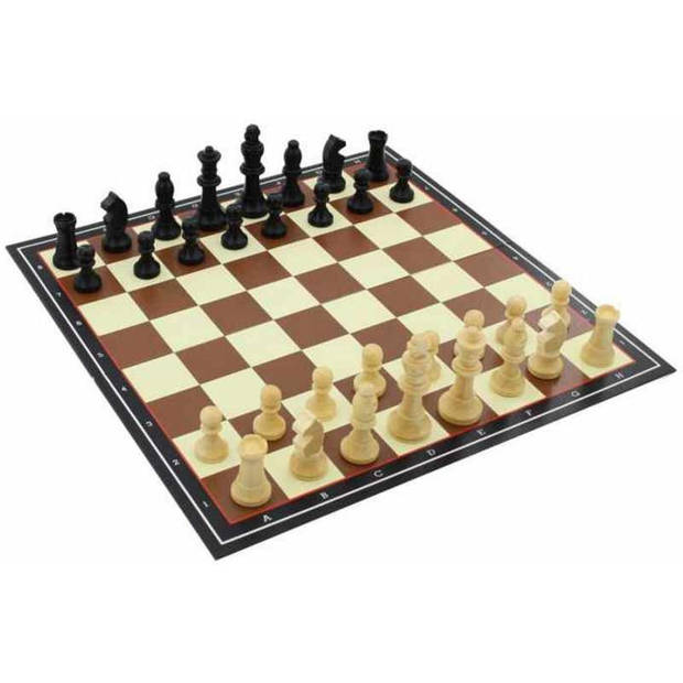 Jumbo schaakspel hout 34-delig