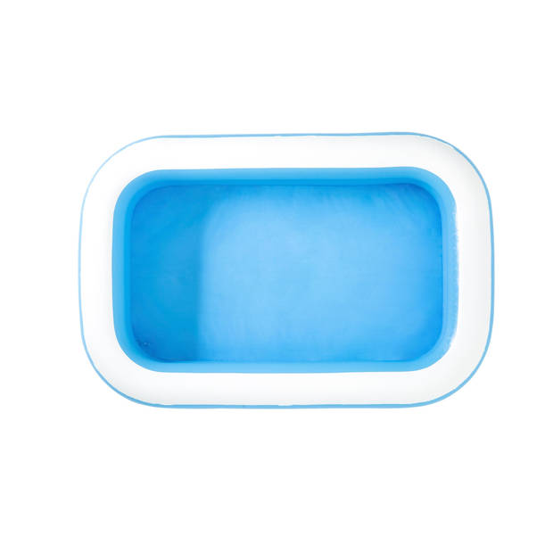 Bestway familiezwembad - 262x175x51 cm - blauw/wit