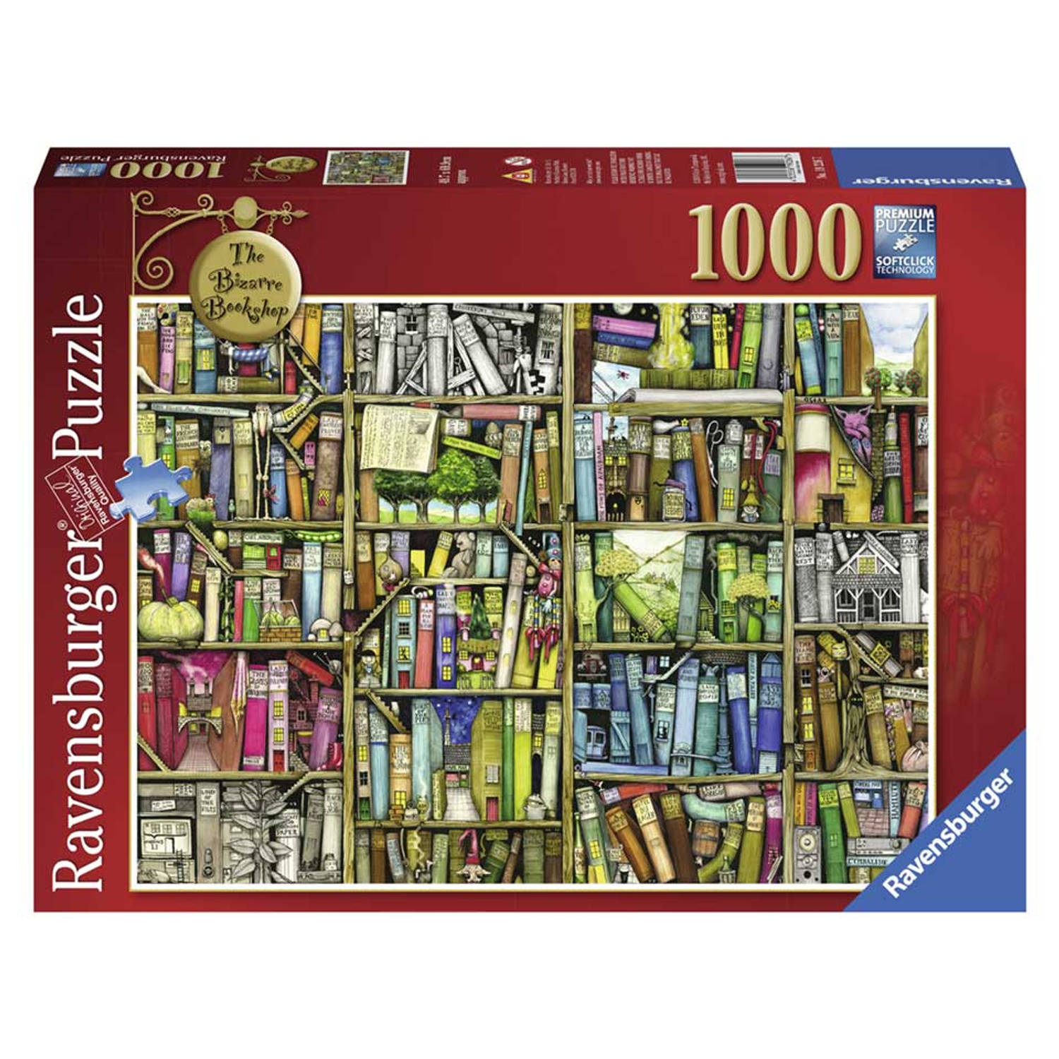 Ravensburger puzzel Colin Thompson The Bizarre Bookshop 1000 stukjes