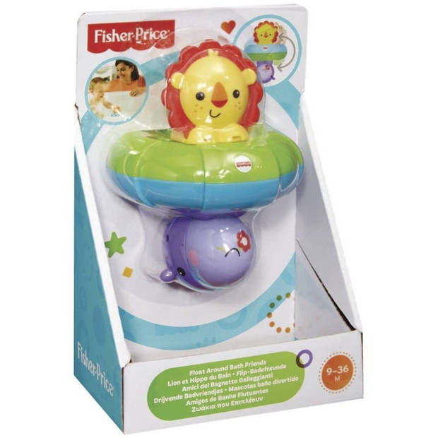 Fisher-price drijvende badvriendjes badspeelgoed 2-delig