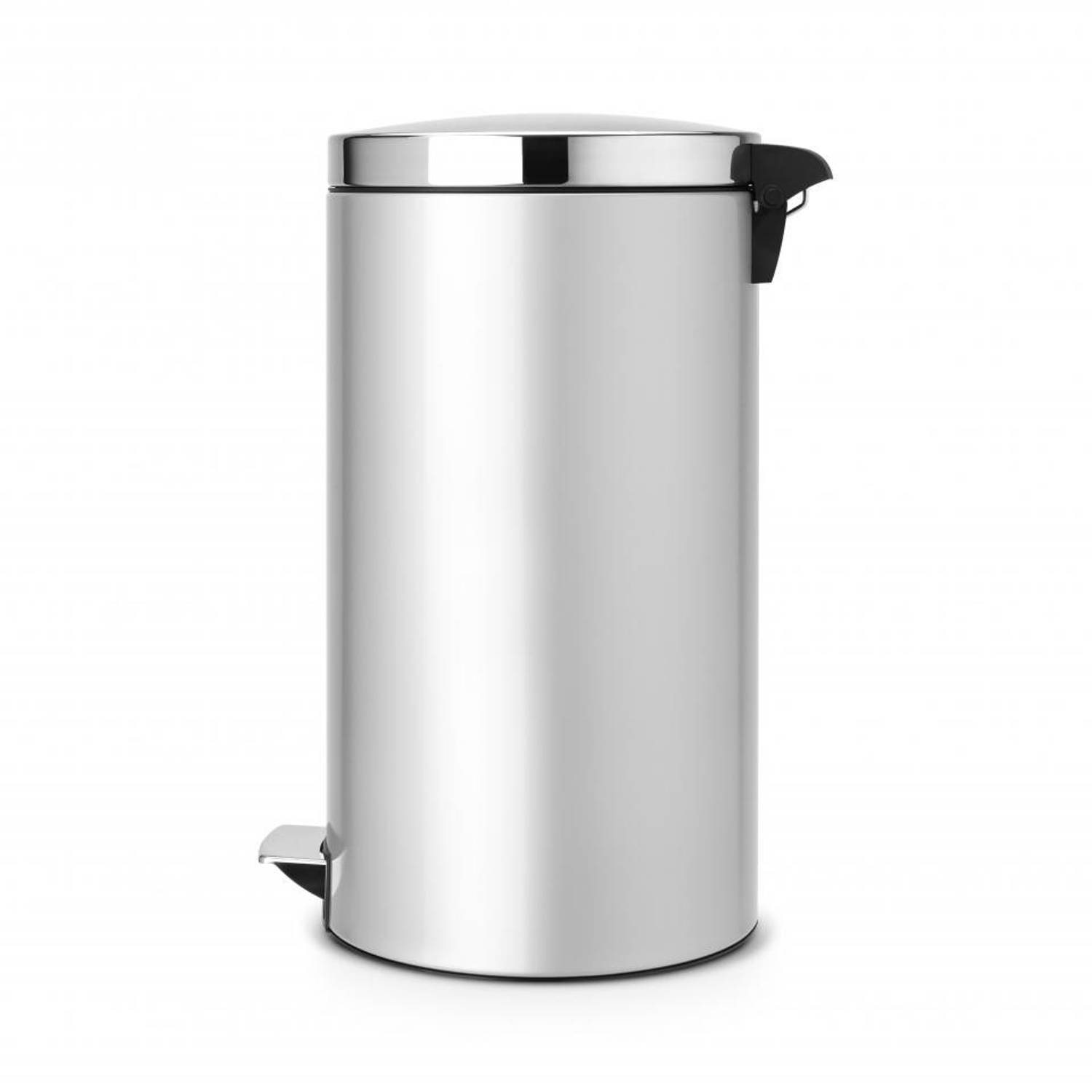 Blaast op voordeel atoom Brabantia Silent pedaalemmer 45 liter met kunststof binnenemmer - Metallic  Grey / Brilliant Steel | Blokker