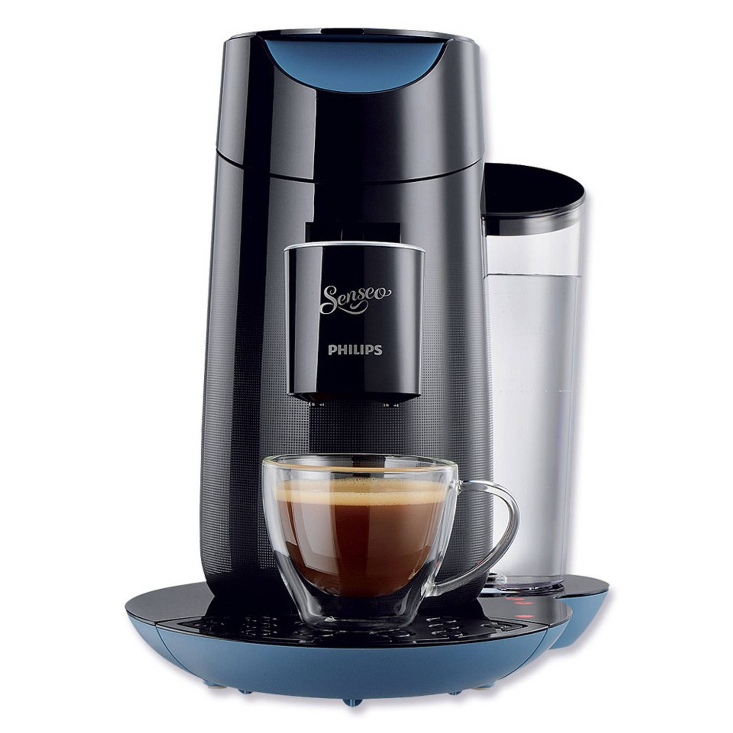 via koper Seminarie Philips SENSEO® Twist koffiepadmachine HD7870/60 - zwart/blauw | Blokker
