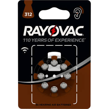 Rayovac gehoorbatterijen V312 8 stuks