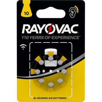 Rayovac gehoorbatterijen V10 8 stuks