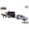 Kids Globe Traffic Volvo XC90 auto met paardentrailer