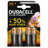 Duracell Plus Power AA alkaline batterijen - 4 stuks