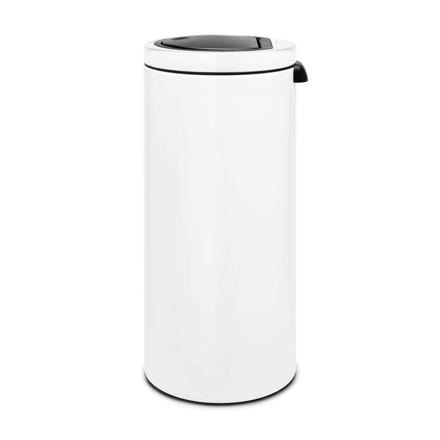 Ingang Terugspoelen maandelijks Brabantia Touch Bin Flat Top afvalemmer 30 liter met kunststof binnenemmer  - White | Blokker