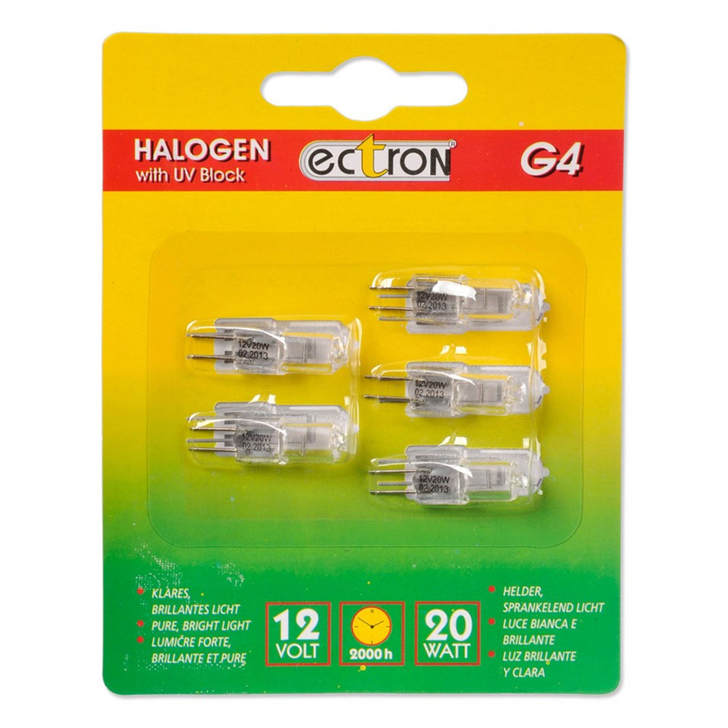 Ectron G4 halogeenlamp 5st | Blokker