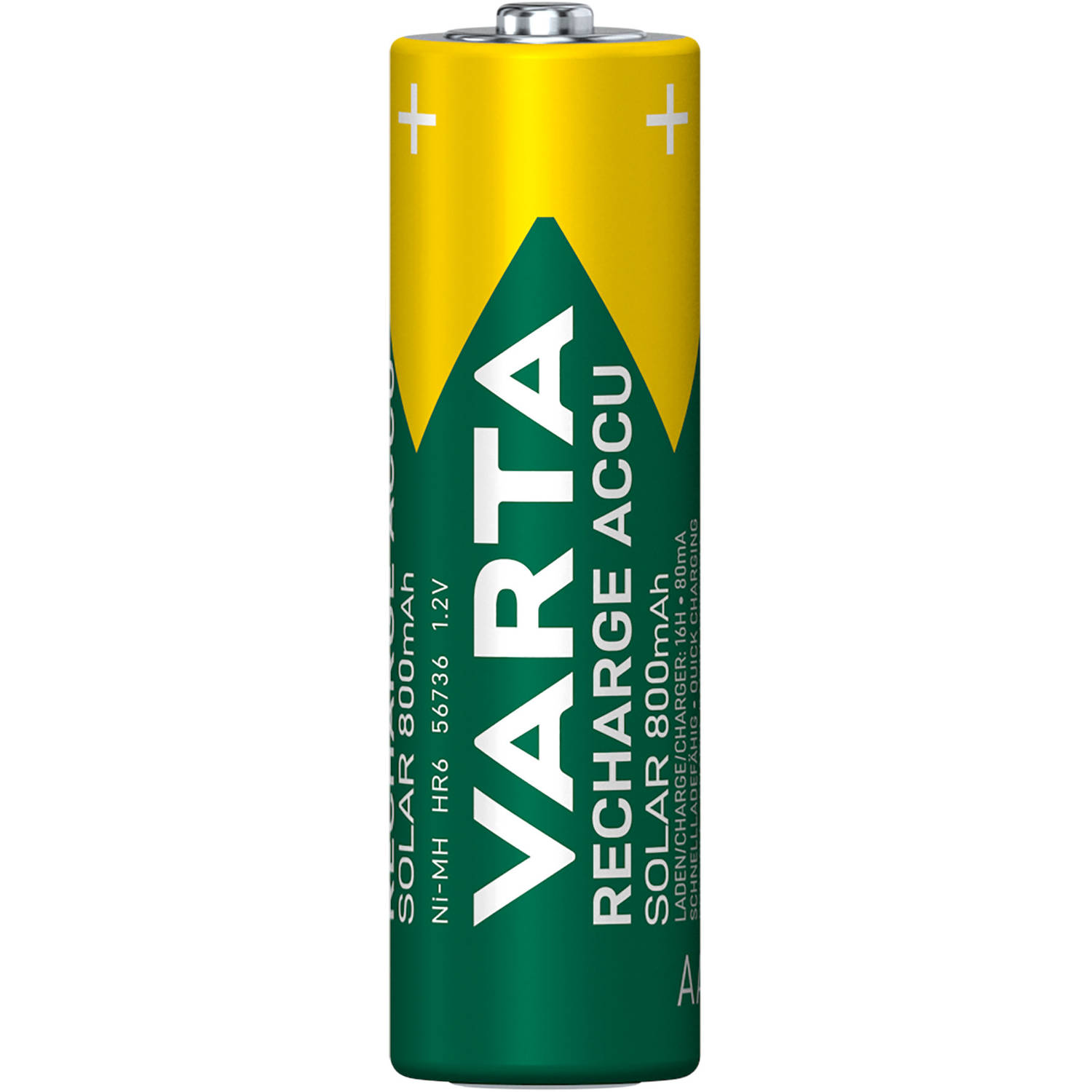 platform mond Veroorloven Varta oplaadbare batterijen - Solar HR06 AA 800 mAh | Blokker