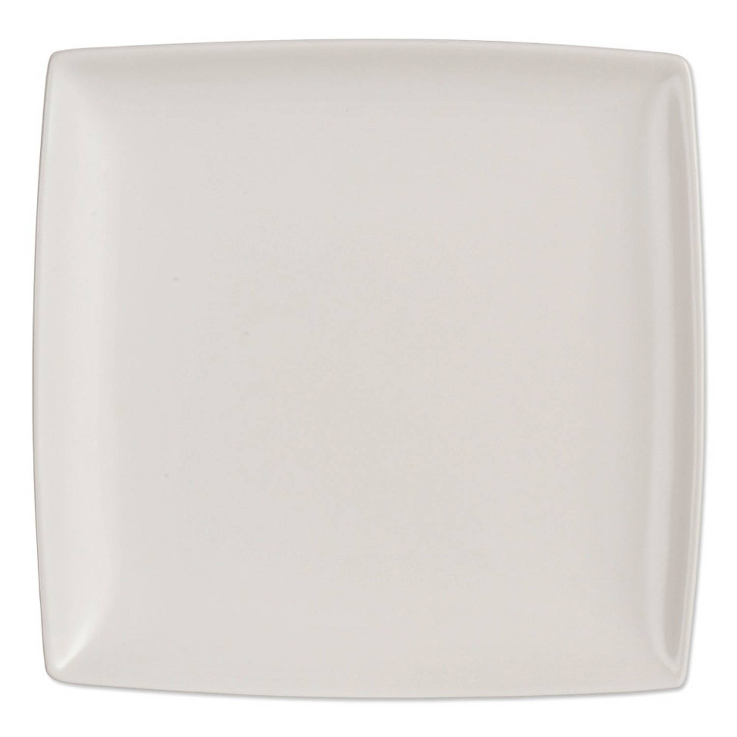 Yong Squito Dinerbord - 16 x 16 cm -  Plat - Wit