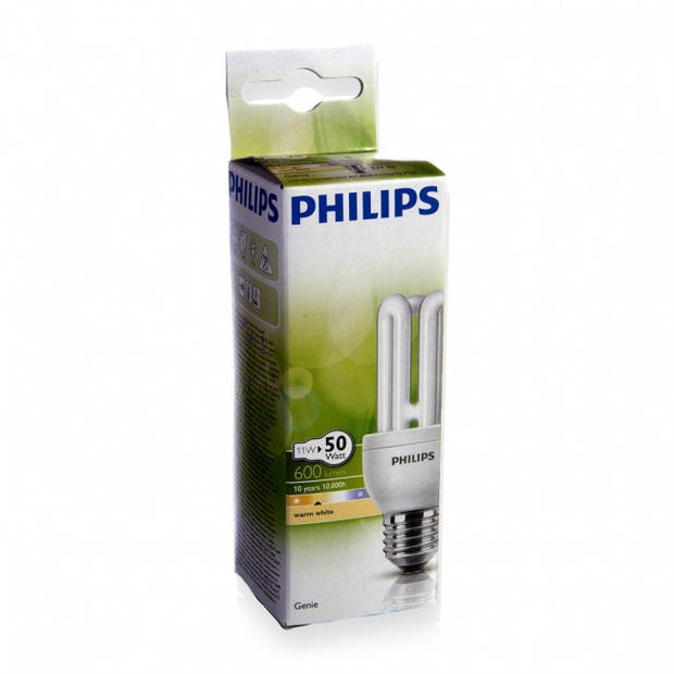 Philips Genie spaarlamp stick 11 W E27 warm wit
