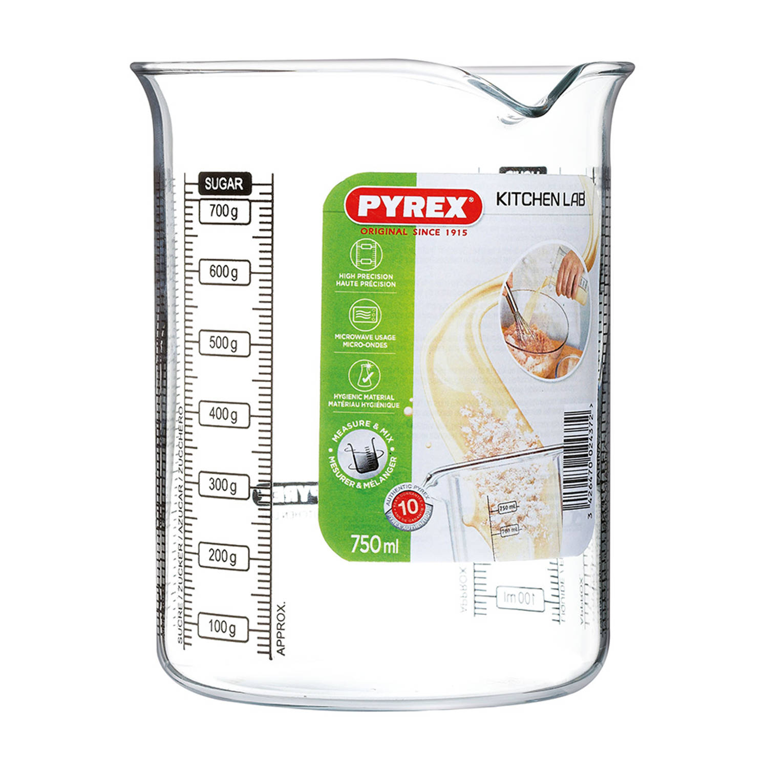 Pyrex Classic Kitchen Lab maatglas 0,75 l