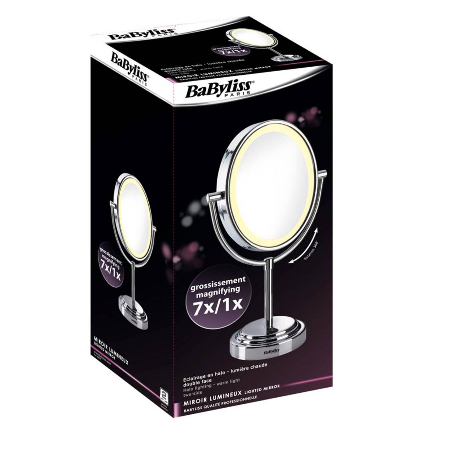 Technologie Pardon Populair Babyliss 8437E make-up spiegel met verlichting - 18 cm | Blokker