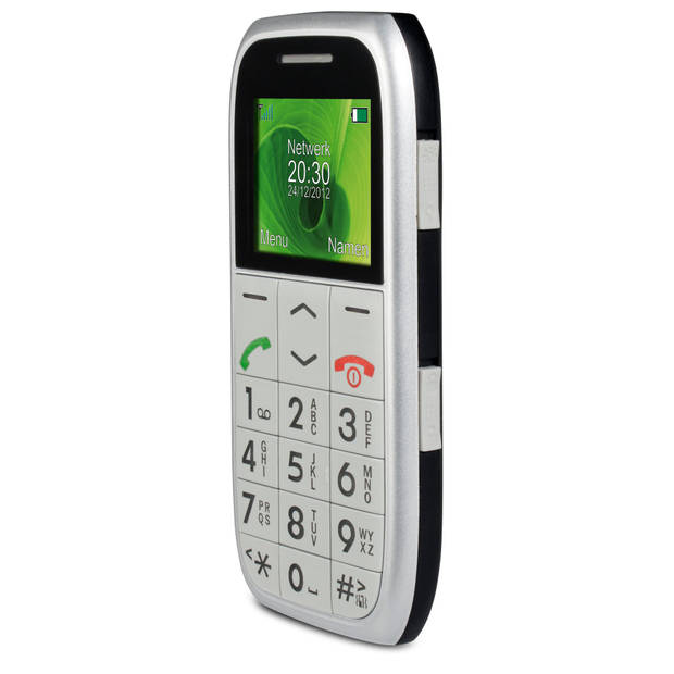 Mobiele telefoon met SOS noodknop Profoon PM-595 Zilver-Zwart