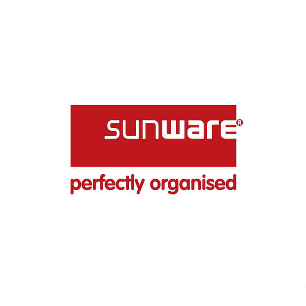 Sunware Square Vouwkrat - Met 2 extra handgrepen & koeltas - 32 l - blauw/wit
