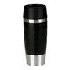 Emsa Travel Mug Isoleerbeker 0,36L rvs/zwart siliconen band
