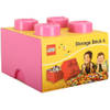 LEGO Brick 4 opbergbox - fuchsia