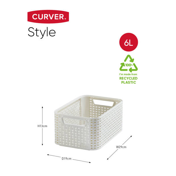 Curver Style Mand - off-white - 28,5x19x13 cm