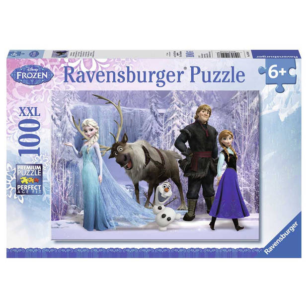 Ravensburger puzzel Disney Frozen rijk van de sneeuwkoningin - 100 stukjes