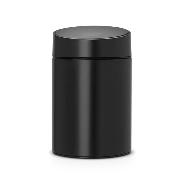 Brabantia Slide Bin wandafvalemmer 5 liter met kunststof binnenemmer - Black / Black