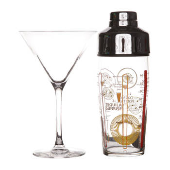 Luminarc Cocktail glazenset met shaker