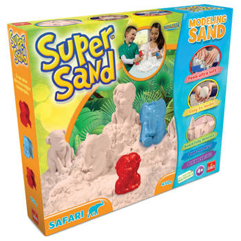 Goliath Super Sand Safari speelzand 450 gram 4-delig