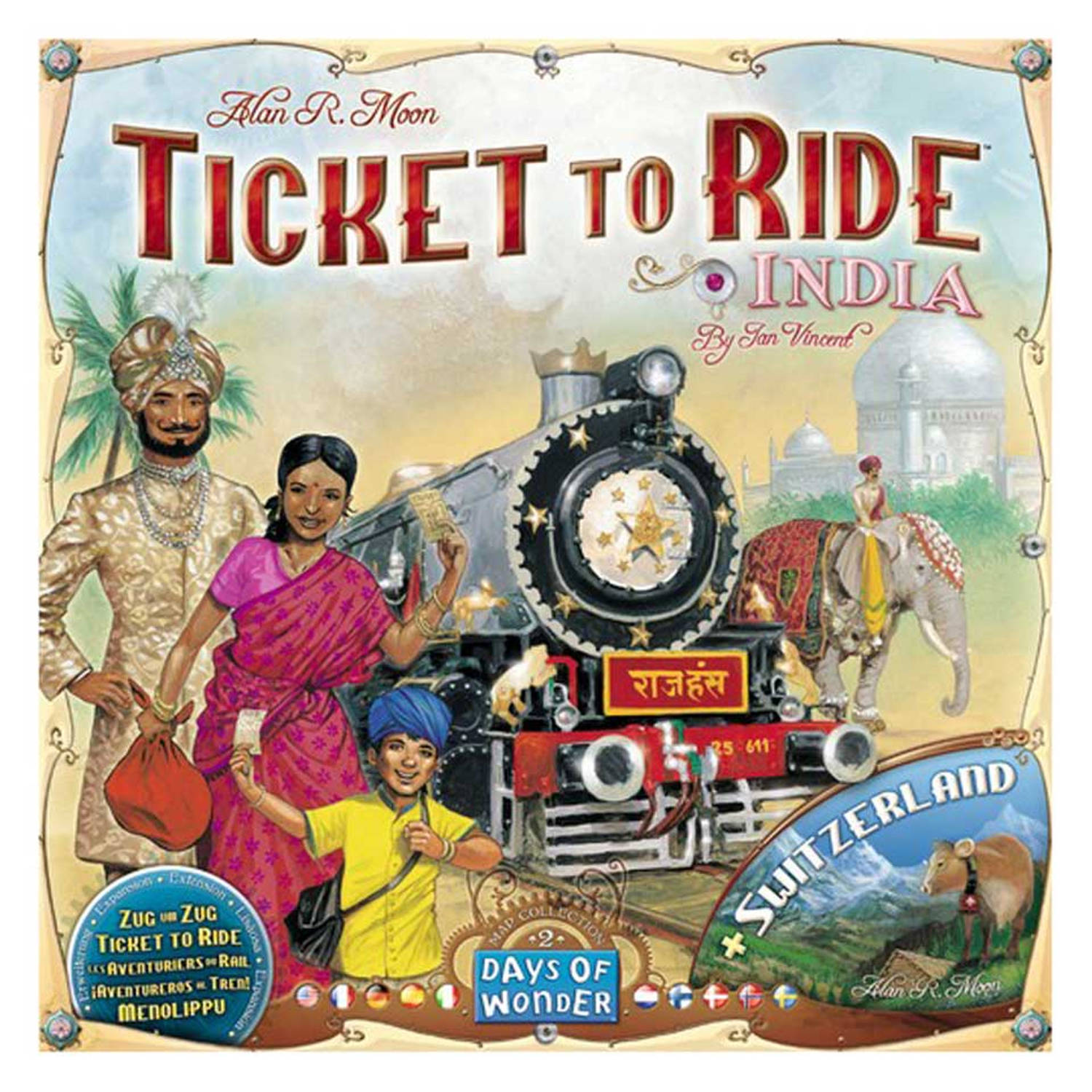 Ticket To Ride India-zwitserland