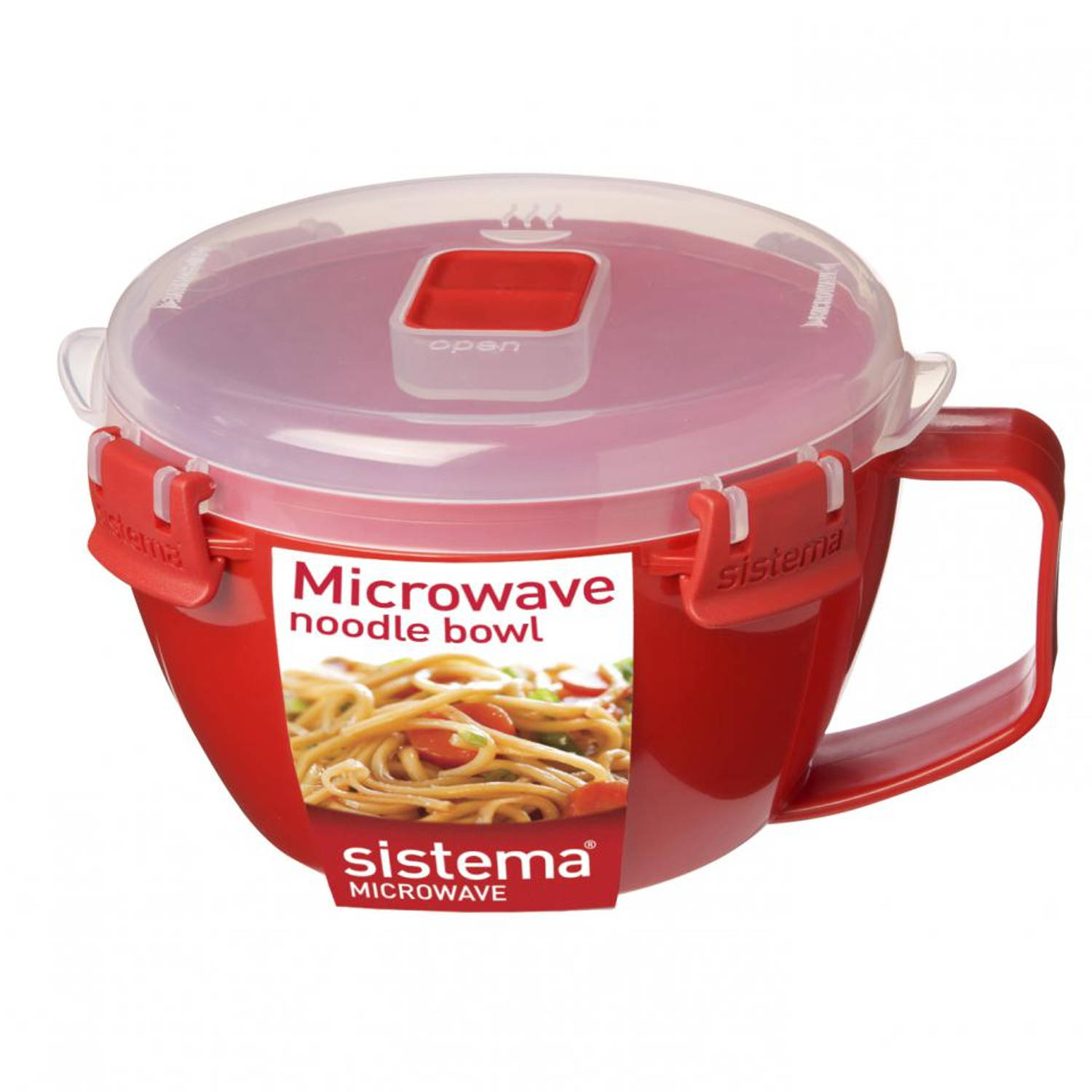 Dinkarville cent Op de een of andere manier Sistema Microwave noodle kom - 940 ml - rood | Blokker