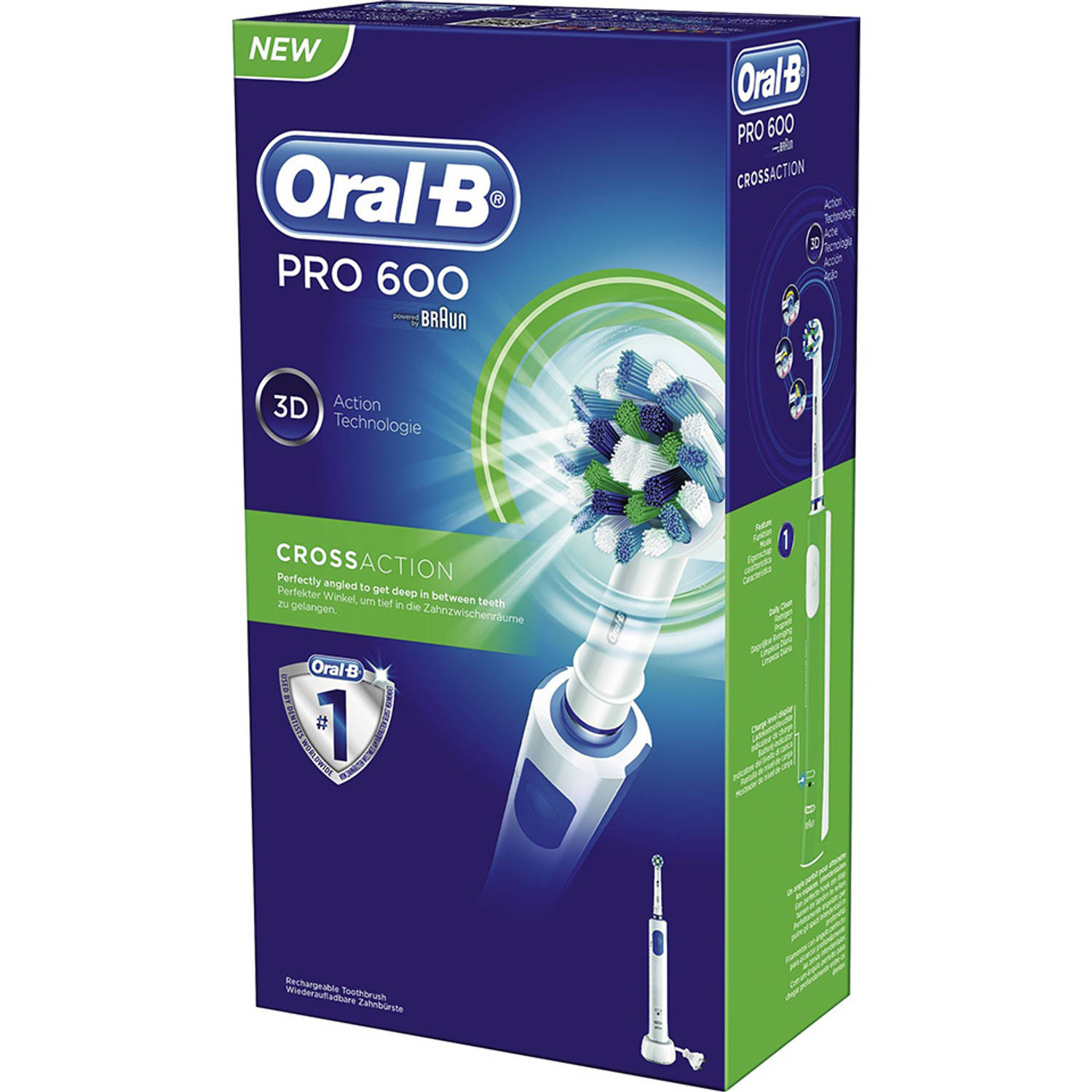 sneeuw Onmiddellijk Pool Oral-B elektrische tandenborstel Pro 600 CrossAction | Blokker