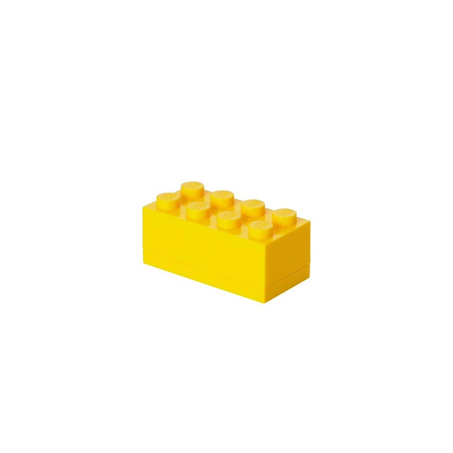 Lego Opbergbox: Mini Brick 8 Geel