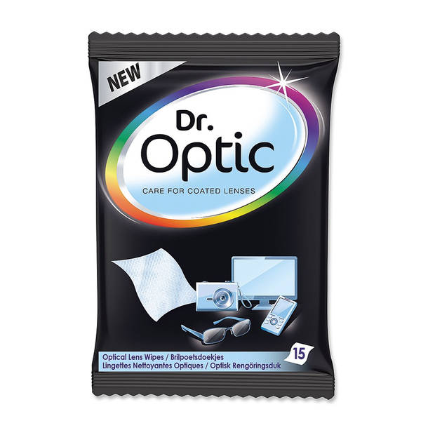 Dr. Optic Optical Lens Wipes 15 Stuks