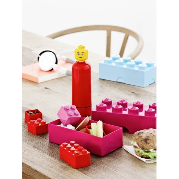 LEGO - Set van 2 - Opbergbox Mini 8, Rood - LEGO