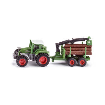 SIKU Tractor met boomstam-aanhanger - 1645