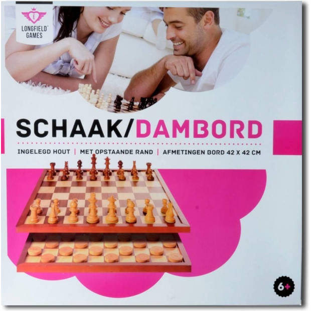 Dam Schaakbord 42x42 cm