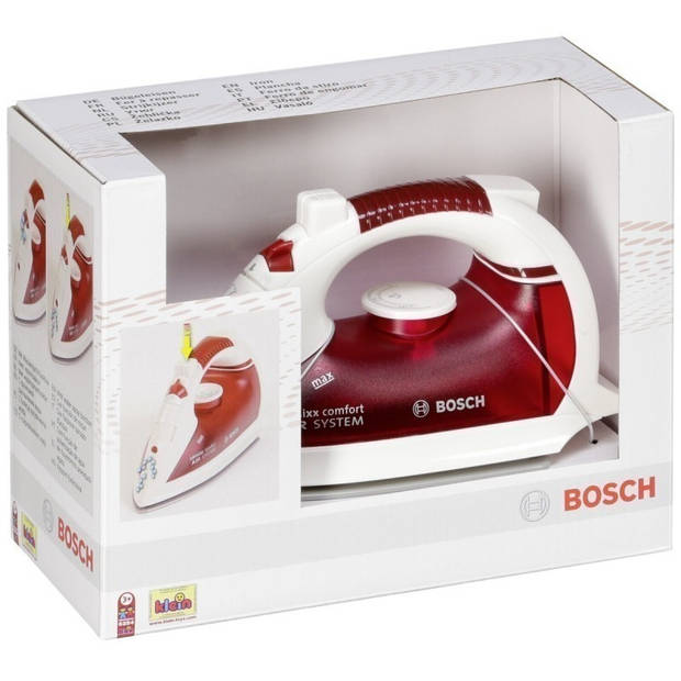 Klein Bosch strijkijzer rood/wit 20 cm