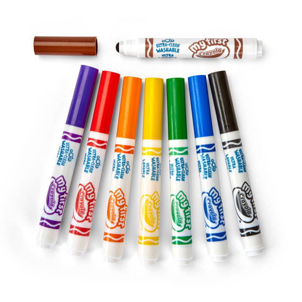 Crayola Mini Kids viltstiften met bolle punt - 8 stuks